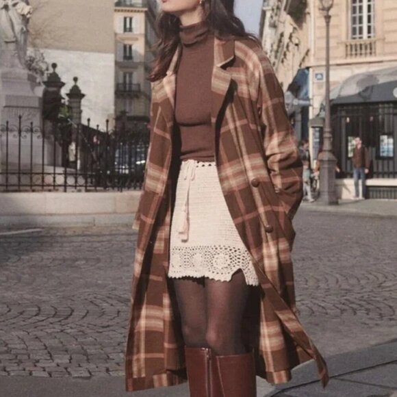 SPELL & THE GYPSY COLLECTIVE Basecamp Plaid Trench Coat - Picture 2 of 11